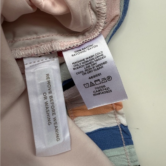 LOFT Nordstrom Flare Striped Pants Sz S - Picture 8 of 8